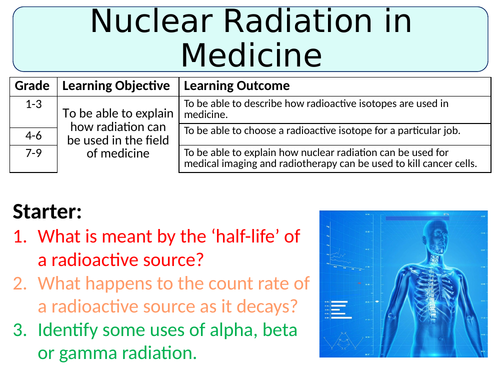 NEW AQA GCSE (2016) Physics - Nuclear Radiation in Medicine