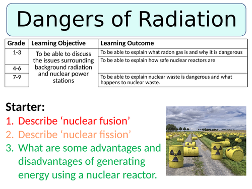 NEW AQA GCSE (2016) Physics - Dangers of Radiation