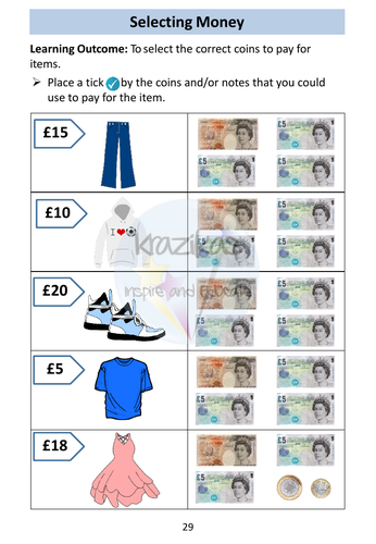 Money: AQA Entry Level 1 Maths | Teaching Resources