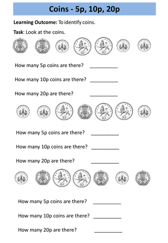 Money: AQA Entry Level 1 Maths | Teaching Resources