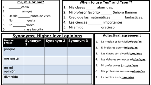 Mi vida en el insti (8 lessons) VIVA Foundation GCSE | Teaching Resources