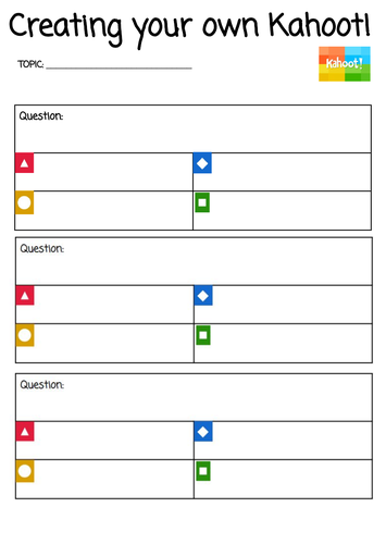 Create your own kahoot teaching resources