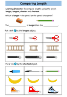 Measure Length Worksheets - Entry Level 1 Maths by ...