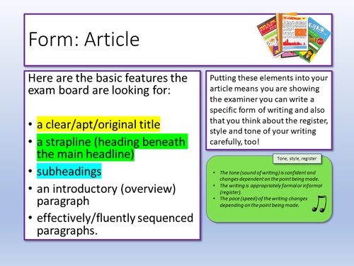 AQA English Language Paper 2 Question 5 | Teaching Resources