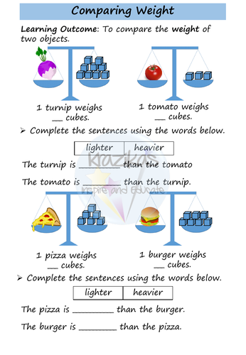 Weight: AQA Entry Level 1 Maths | Teaching Resources