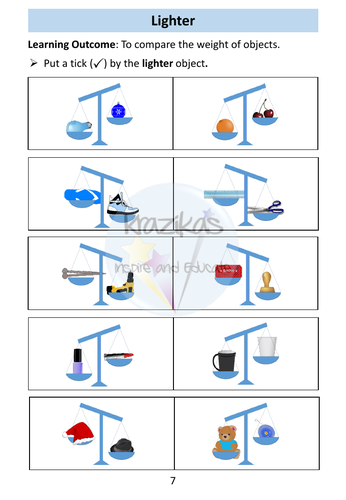 Weight: AQA Entry Level 1 Maths | Teaching Resources