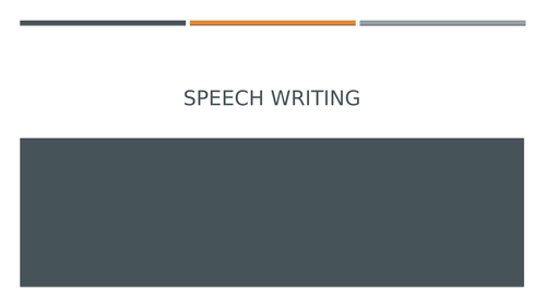 Speech Writing:Functional Skills: New Reform