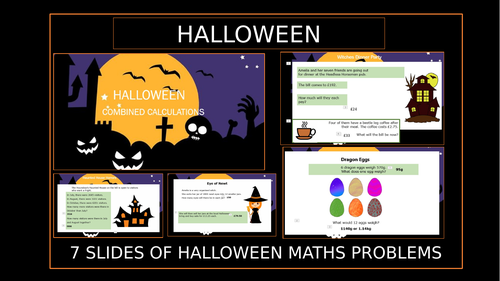 Halloween Maths-Combined Calculations for KS2