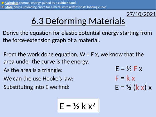 OCR AS level Physics: Deforming Materials