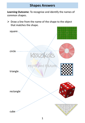 AQA Entry Level 1 Maths - Shape, Size, Position, Direction - Workbook ...