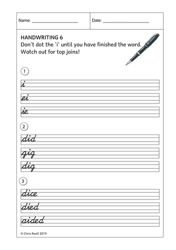 Cursive Handwriting Worksheets 5-8 | Teaching Resources
