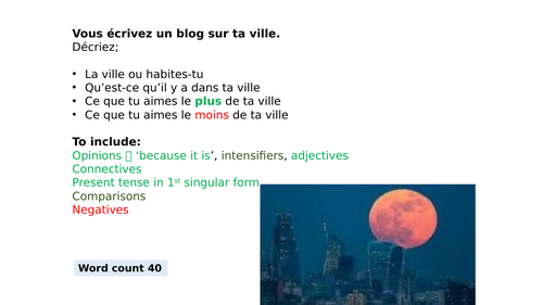 French write a blog about your town