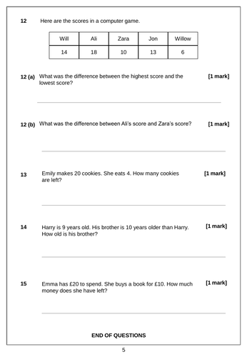 aqa-entry-level-maths-assessment-operations-teaching-resources