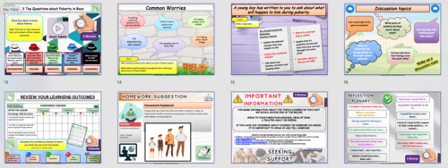 Boys Puberty PSHE | Teaching Resources