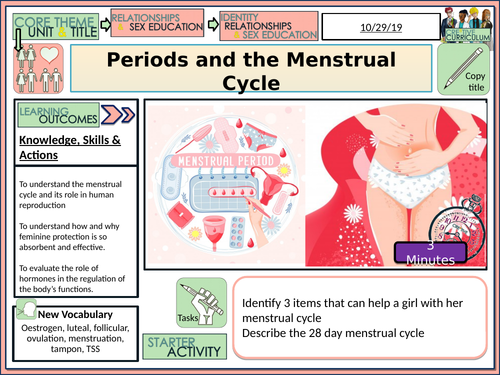 Periods + Menstrual Cycle | Teaching Resources