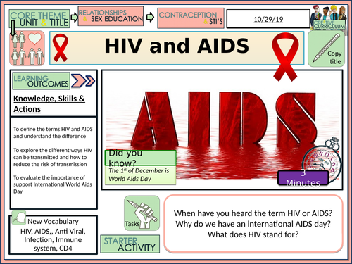 Hiv Aids Sexual Health Teaching Resources