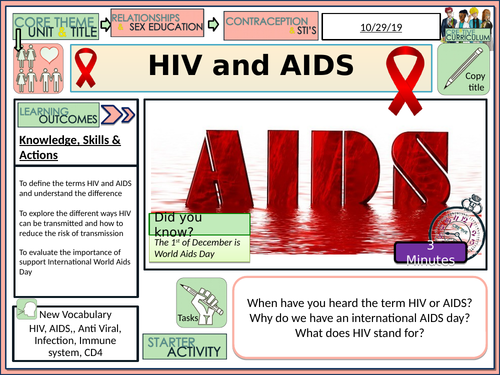 Hiv Aids Sexual Health Teaching Resources 