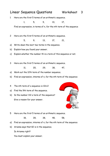 Linear Sequences revision | Teaching Resources