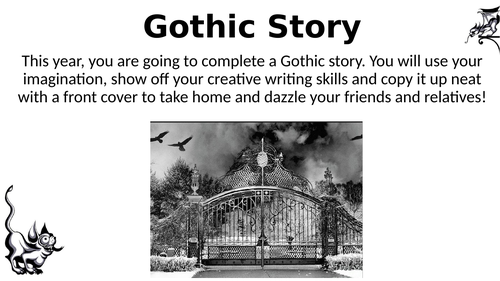 gothic creative writing gcse