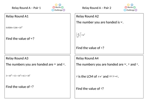 KS3/ KS4 Group Maths Challenge Resources | Teaching Resources