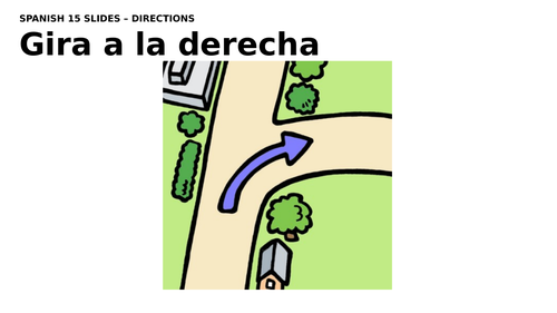 SPANISH 15 SLIDES – DIRECTIONS