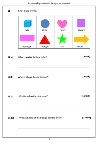 AQA Entry Level Maths Assessment - Geometry | Teaching Resources