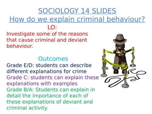 SOCIOLOGY 14 SLIDES CRIME