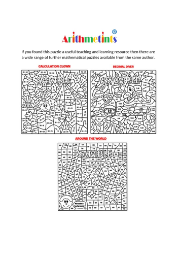 Rounding to One Decimal Place Coloring Puzzle by Arithmetints