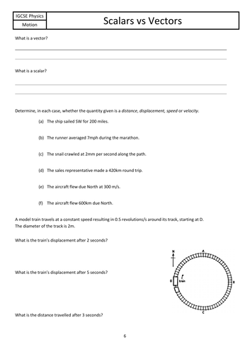 Vectors, Scalars, Displacement and Distance