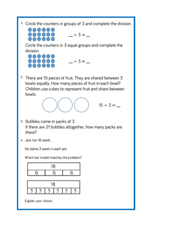 Year 3 White Rose spring Block 3 multiplication Mastery | Teaching ...