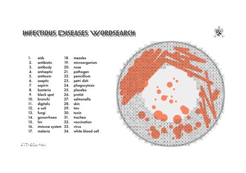 Infectious disease word search.