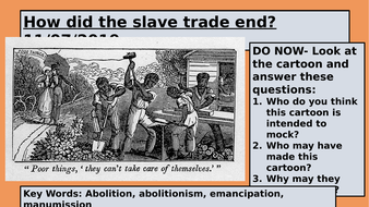 Abolition of Slavery Lesson Key Stage 3 | Teaching Resources