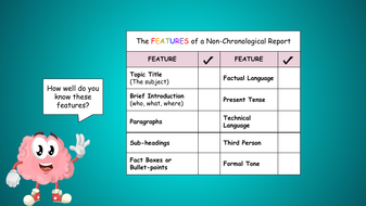 FREE LKS2: Features of a Non-Chronological Report | Teaching Resources