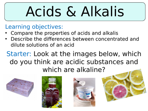 KS3 ~ Year 7 ~ Acids & Alkalis