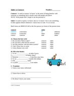 Saber vs Conocer Worksheet | Teaching Resources