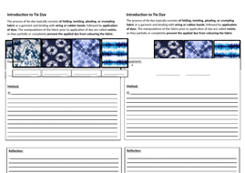 textile techniques tie dye lesson teaching resources