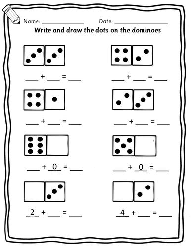 Reception Year 1 - Number Bonds To 5 6 And 10 Worksheets 