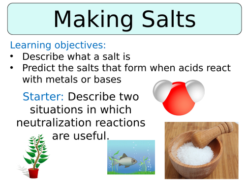 KS3 ~ Year 7 ~ Making Salts