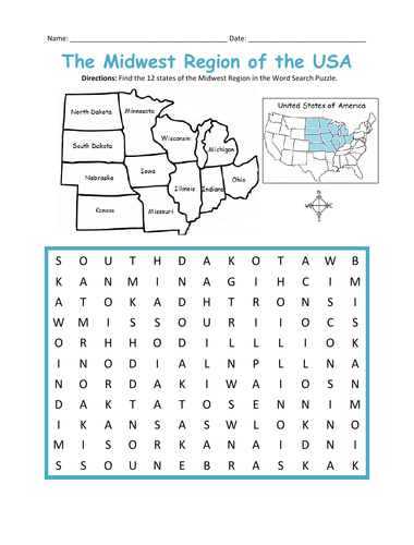 midwest region of the united states teaching resources