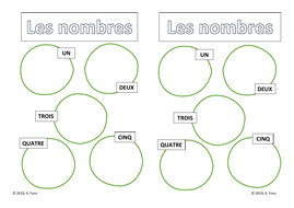 french numbers 1 10 worksheet teaching resources