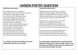 Unseen poetry question AQA | Teaching Resources