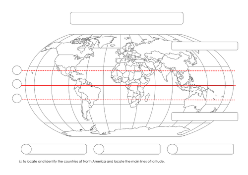 Lines Of Latitude Equator Tropics Of Cancer And Capricorn Teaching Resources