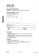 Ocr a level psychology paper 2 2019 picture