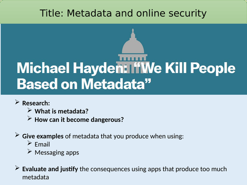 KS3 Metadata & Online Security (2/5)