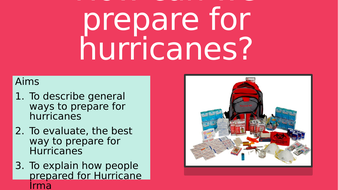 Hurricane Irma Preparation | Teaching Resources