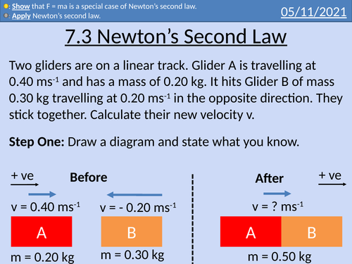OCR AS level Physics: Newton's second law