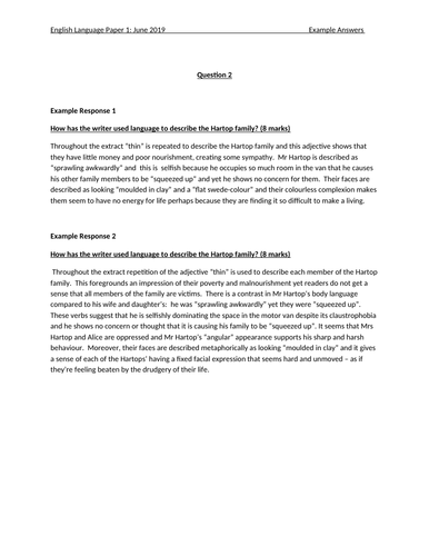 Aqa english language paper 1 2020 picture