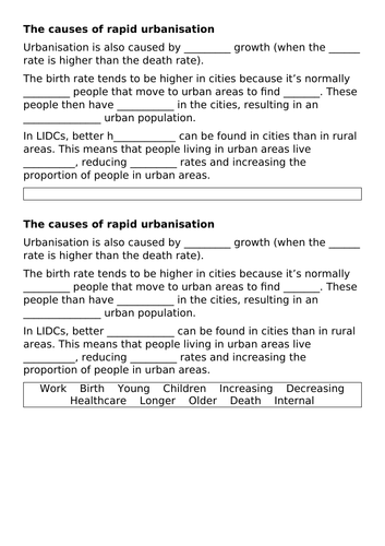 causes-of-rapid-urbanisation-gcse-geography-teaching-resources