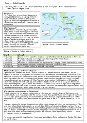 typhoon haiyan case study worksheet