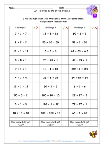 Number: Multiplication and Division Y4 Autumn Block 4 KS2 x ÷ 10, 100 ...